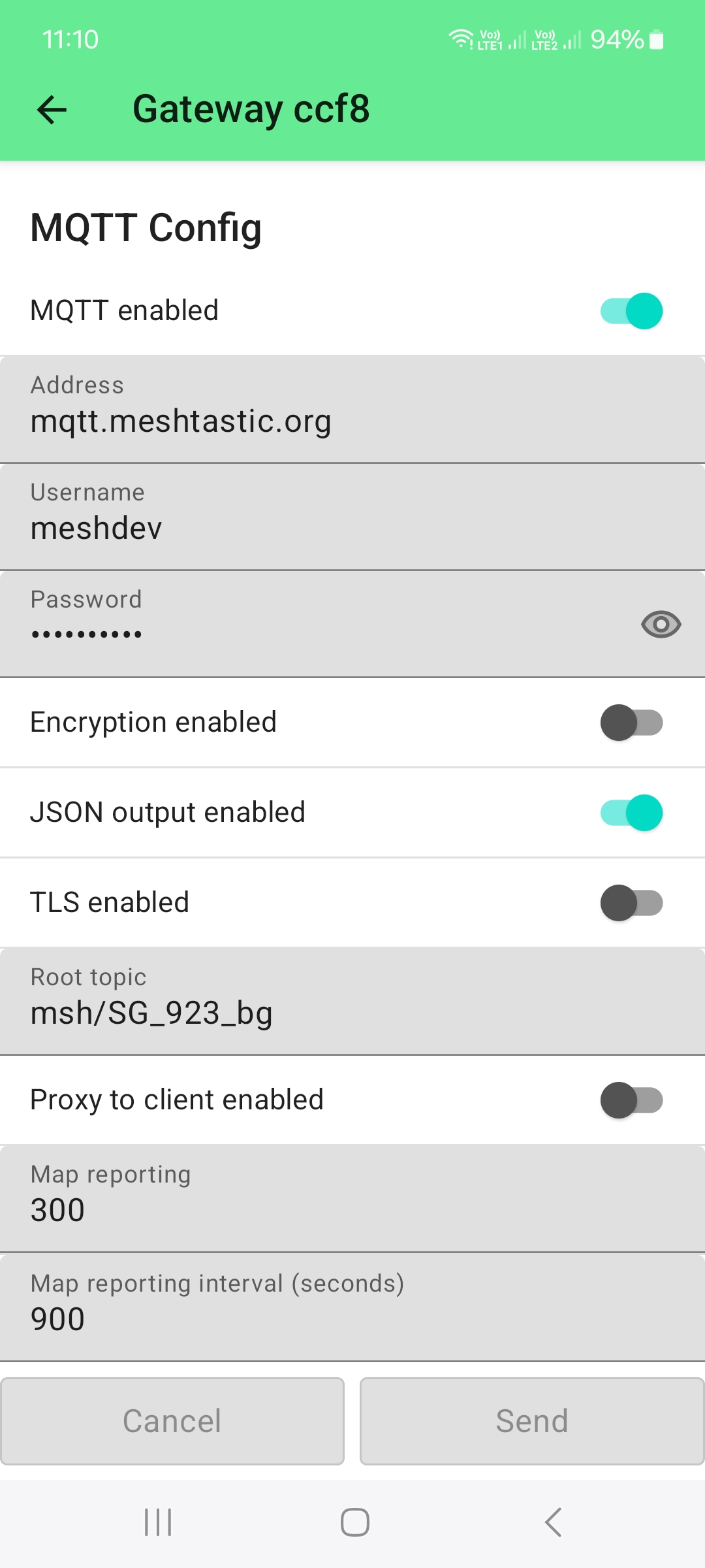 MQTT setup