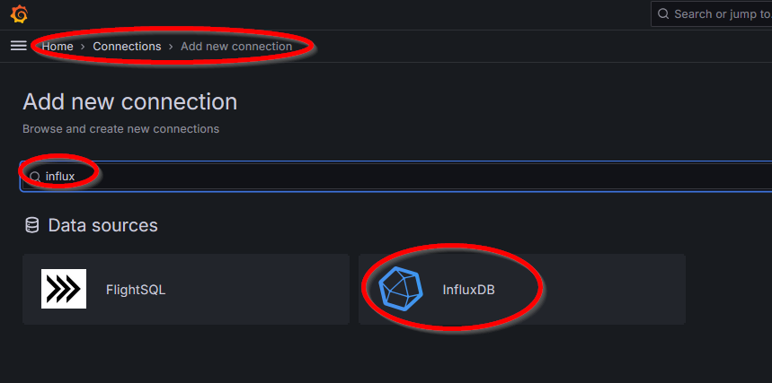 Grafana influxDB Connection